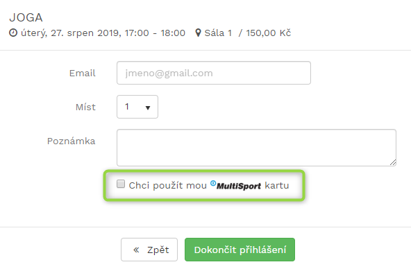 multisport formular